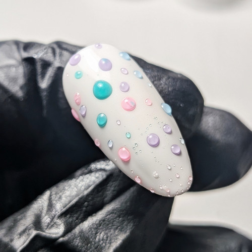 Goccia acqua colorata gel - gel, uv