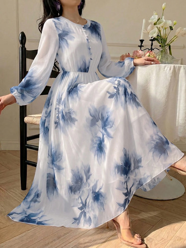 Abito elegante chiffon - abito, con